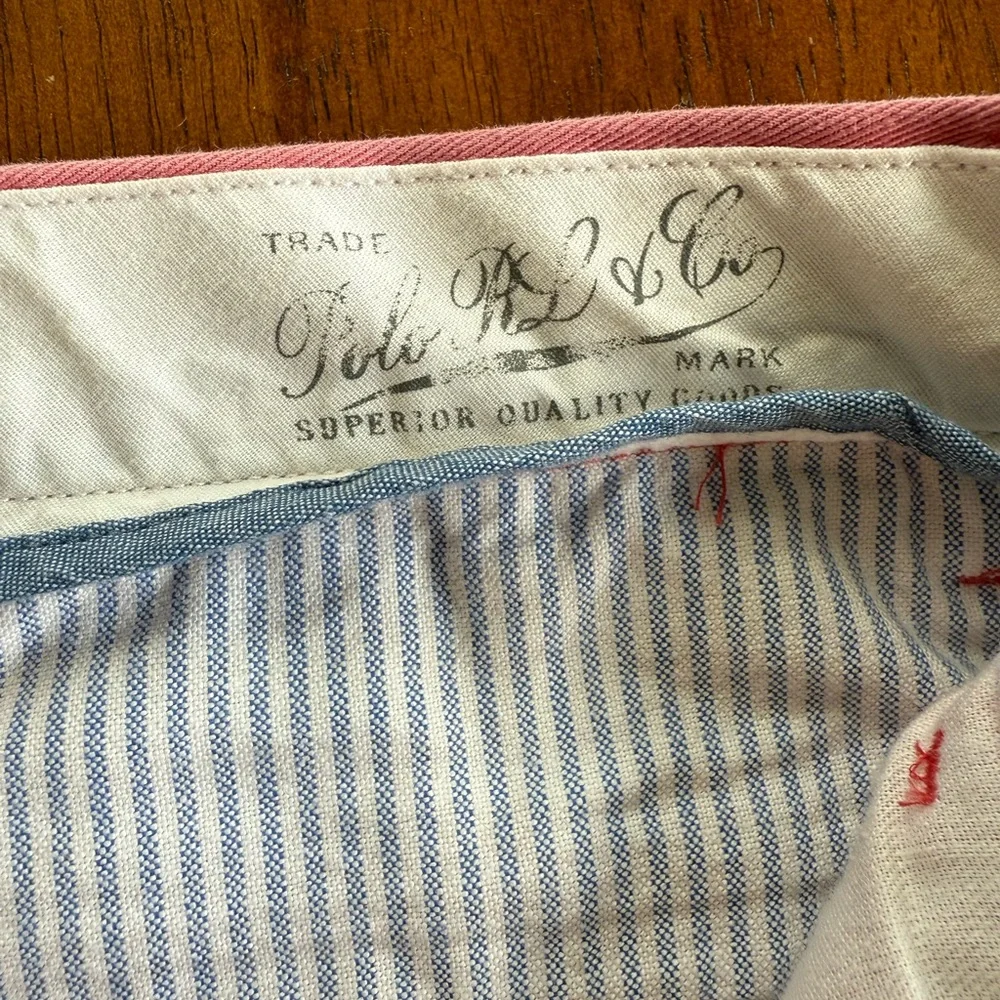 Polo Ralph Lauren Men's Straight-Fit Stretch Salmon Chino Pants Red Preppy 33/30